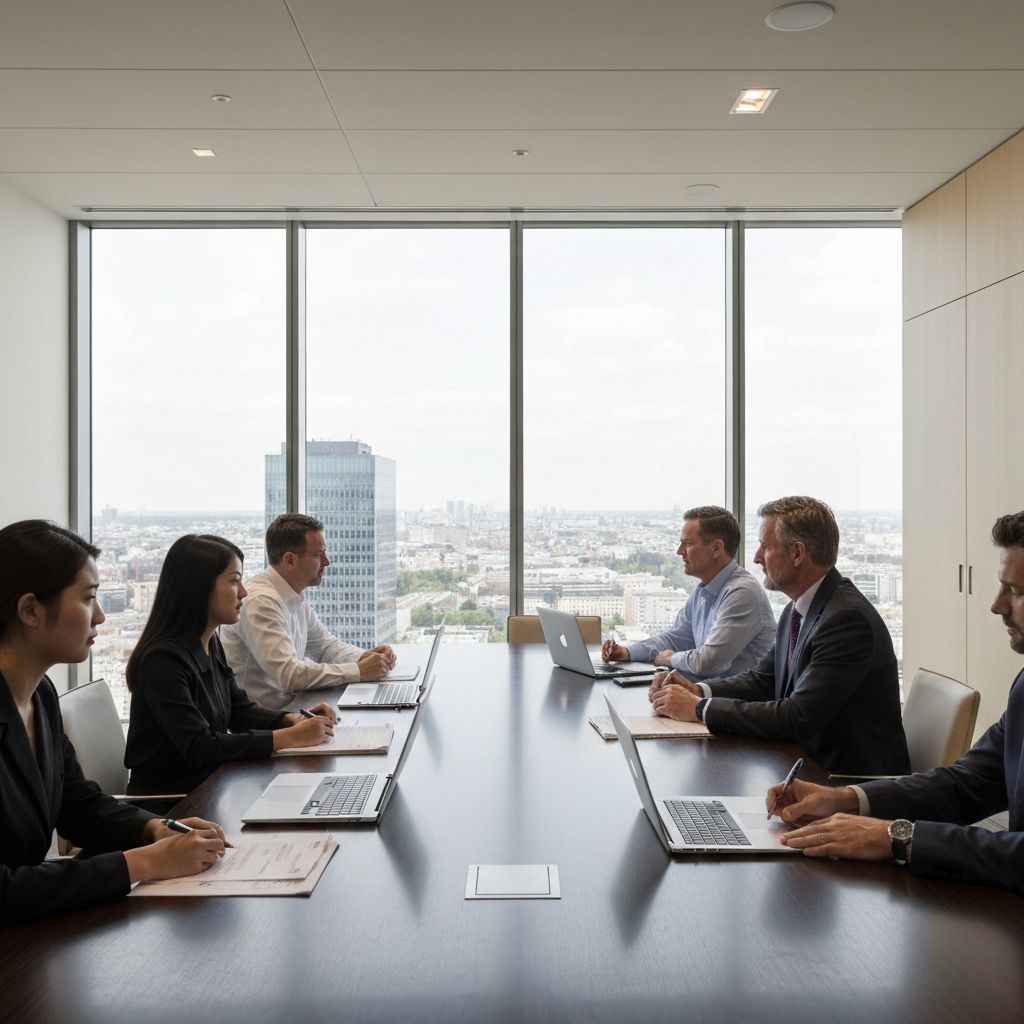 Ambiente di lavoro professionale con team impegnato in attività di pianificazione strategica